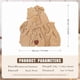 thumbnail image 2 of Adorno de oso de madera personalizado XINYU con 2 a 8 nombres de familia, 2 of 7