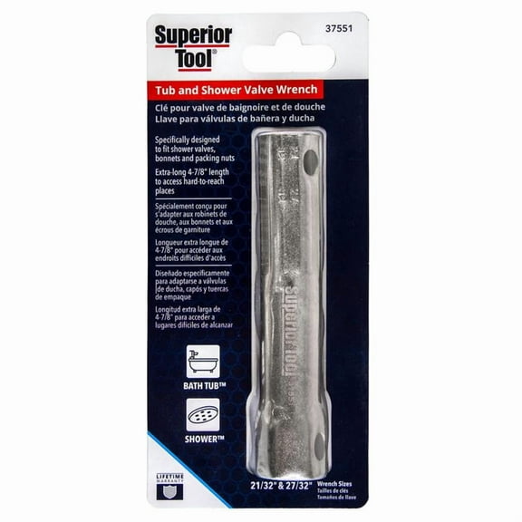 CH Hanson 4025711 29-32 in. Shower Valve Socket Wrench - Silver