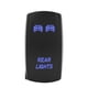 thumbnail image 2 of Interruptor Basculante Para Automóvil, LED Azul Interruptor De ENCENDIDO Y APAGADO Alta Resistencia Resistente Al Desgaste Para Luces Traseras Lámparas Auxiliares ANGGREK On OFF Rocker Switch, 2 of 8