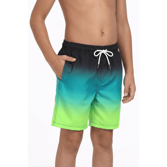 Boys Swim Trunks with Boxer Brief Quick Dry Bathing Suit Compression Liner Swimsuit Swim Shorts 4T-25