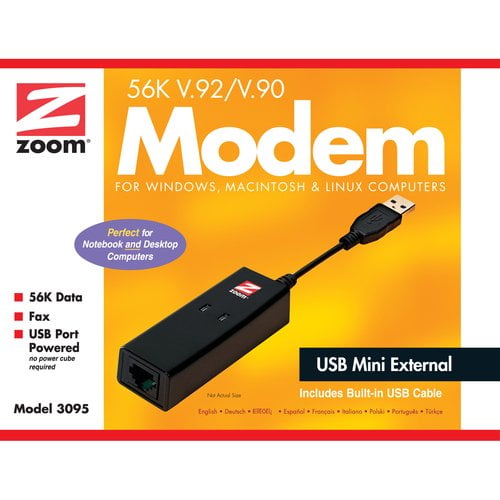 zoom 56k usb modem 3095 how to test
