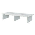 thumbnail image 2 of Convenience Concepts Designs2Go Grand Rehausseur pour Tv/moniteur en Bois Marbre Blanc, 2 of 5