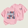 thumbnail image 2 of ZhuoLiL Clothes for Girls 2T Kids' Loose Fit Patriotic T-Shirt - Summer Comfort Short Sleeve Round Neck, 2 of 5