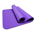 thumbnail image 1 of Colchoneta de yoga antideslizante, extra gruesa, ecológica, para ejercicio, con correa de transporte, cojín para ejercicio par Púrpura, 1 of 9