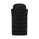 thumbnail image 1 of Hombres Casual Sólido Inteligente Control dual Fiebre con capucha Ropa Cremallera Calefacción Chaleco Pompotops oipoqjl29558, 1 of 9