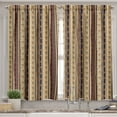 thumbnail image 2 of Ambesonne Tribal Valance & Curtain, Striped Ornament, 55"x30", Multicolor, 2 of 6