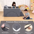 thumbnail image 5 of 7Pcs Kids Play Couch, Modular Kids Sofa Toddler Couch, Multifunctional Play Couch Convertible Sofa Play Set for Playroom Nursery, 5 of 8