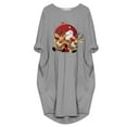 thumbnail image 3 of LSLJS The Fashion Women's Winter Plus Size Loose Pocket Christmas Printed Dress, 3 of 5