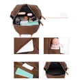 thumbnail image 6 of Casual Daypack for Women Two Tone Adjustable Strap Lightweight Multi Pocket Zipper Travel Backpack,for Daily Commute Travel Use, 6 of 8