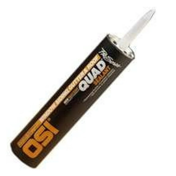 OSI 24011-000-4 Pro-Series Quad Caulk, 10.2 oz Cartridge, Clear (Pack of 12)