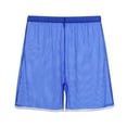 thumbnail image 2 of TANBOM Men's Nylon Stylish Five Mesh Shorts Lightweight Breathable Comfortable Blue M, 2 of 6