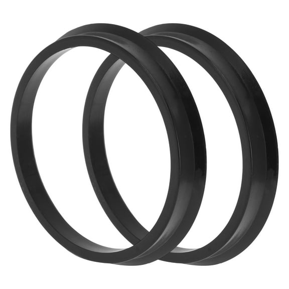 Car Wheel Hub Centric Rings Wheels Center Shaft Shock Absorbing Hubrings Durable Polycarbonate OD 72.1mm to ID 63.4mm 2 Pcs Black