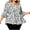 Navy#375, variant on yoeyez Women's Floral Print 3/4 Sleeve V Neck Tops Blouses Dressy Casual Style for Weekend Fall Outfits Yellow XL