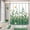 Gradient Green, variant on FRAMICS 16-Piece Ombre Floral Shower Curtain Sets with Rugs, Blue Eucalyptus Leaves Bathroom Sets, Waterproof Fabric Bathroom Curtain Decor with Hooks
