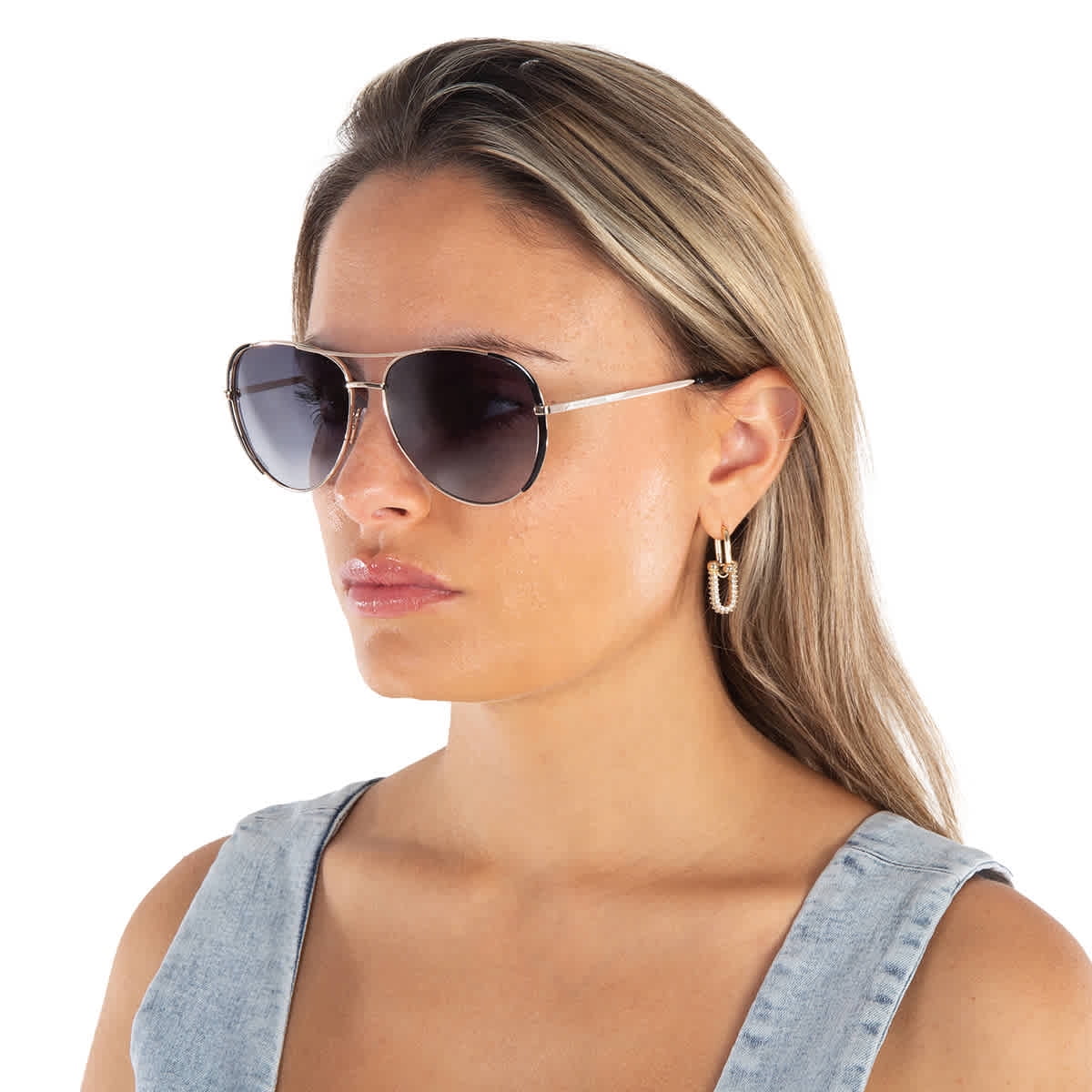 NWT Marc Jacobs MARC 760/S-0RHL 9O Sunglasses Marc Jacobs Grey Shaded Pilot Ladies Sunglasses MARC 760/S  main image 3