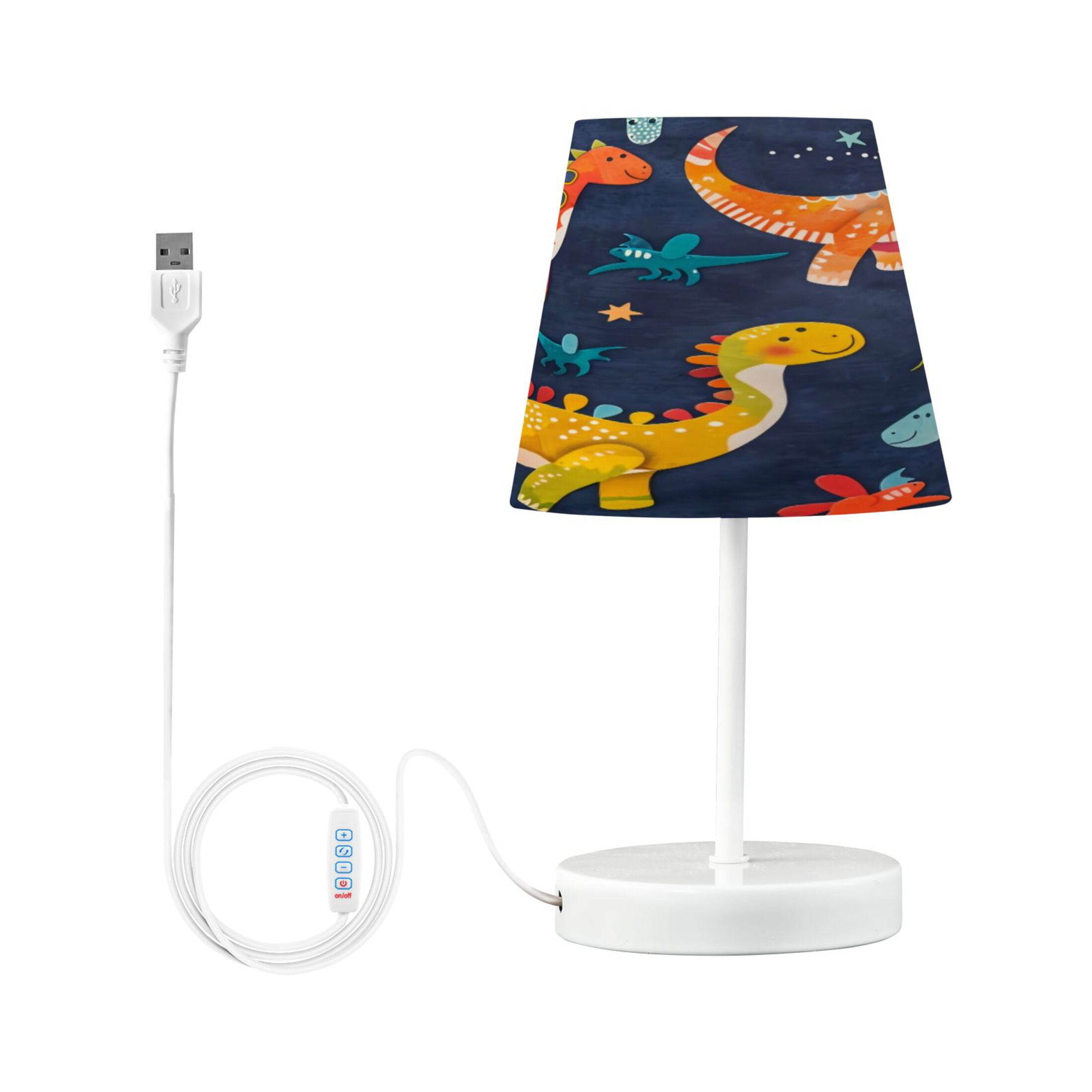 Table Lamp Medium 7.9x11.8 Inches Table Lamps Night Light Tools & Home Improvement Bedroom Lamp Guest Room Lamp Study Lamp Office Lamp Orange Dinosaur