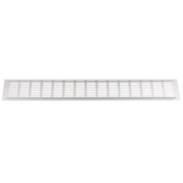 Grille d'Aération Murale à Persiennes 80x600mm pour Sortie de Ventilation
