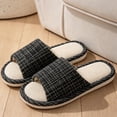 thumbnail image 5 of Busydd Soft Sole Women's Indoor Slippers Open Toe Slip on Shoes Casual Comfortable Home House Slippers 36, 5 of 5