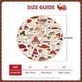 thumbnail image 2 of Xecao Cartoon Mushrooms Pattern Christmas Tree Skirt Holiday Part Decorations for Christmas Tree, Farmhouse Christmas Decor Xmas Holiday Home Party Decorations-30", 2 of 6