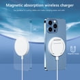 thumbnail image 4 of Soporte De Carga Soporte de Carga Magnético Plegable 15W para iOS 16.0 MacOS Ventura (Blanco) Likrtyny Para estrenar, 4 of 9