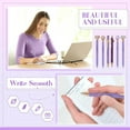 thumbnail image 5 of WuPing 6 Pcs Purple Pens with Box, Metal Crystal Diamond Pen with Black Ink, Pens for Journaling, Office Supplies Fancy Pens for Women, 5 of 6