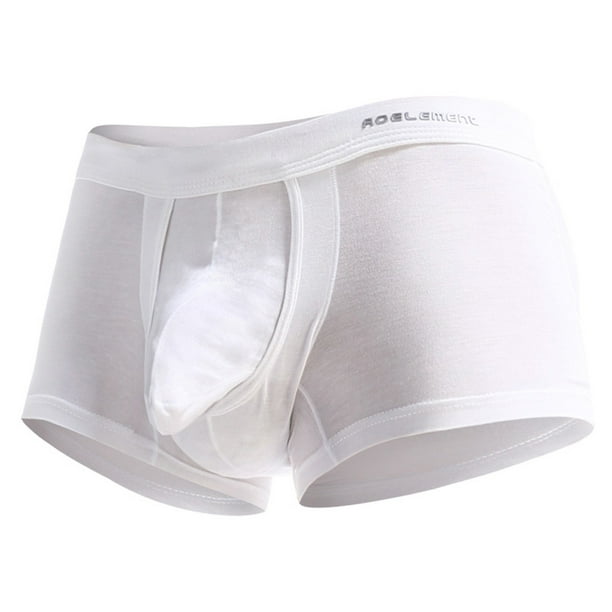 Mens Underwear Mesh Breathable Boxer Briefs See Through Breathe ...