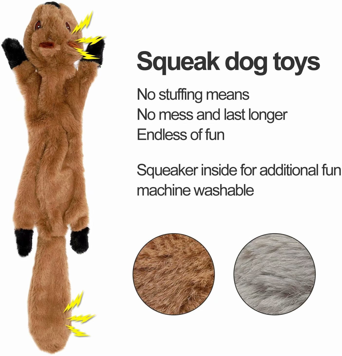 dog toys without stuffing