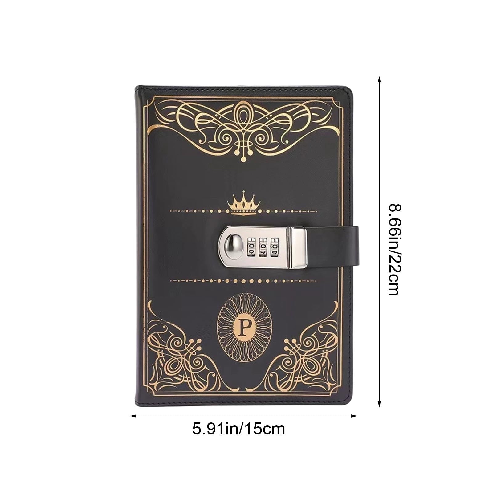 Notebook with A Lock Vintage-Style Notebook Business Notebook A5 Account Book