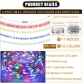 thumbnail image 2 of Fairy String Lights - 16.4ft 50 LED Battery Operated, 21 Modes, IP65 Waterproof, Multi-Color Changing for Christmas Indoor Outdoor Decor, 2 of 5