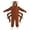 Brown, variant on TBKOMH Halloween Onesie Hooded Pajama Plush Jumpsuit Insect Costume Long Sleeve Full Body One Piece Loungewear with Legs for Adult Cozy Flannel Cosplay Black L