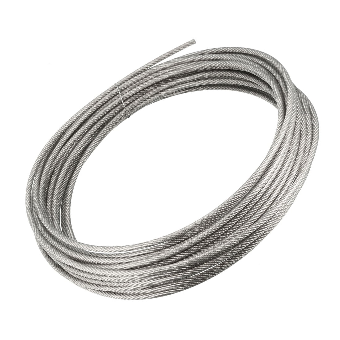 7x19 Stainless Steel T316 Cable Wire Rope 25' 2.5mm 3/32"