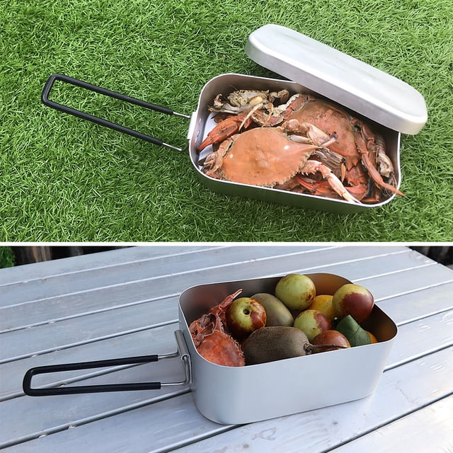 Mini Réchaud Pliant pour Cyclisme Boîte à Lunch Support de Cuisson pour Pique-Nique Camping Randonnée Pêche Alpinisme