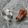 thumbnail image 7 of Tool Tamper Espresso Handle for Kitchen Coffee Grounds Barista 58mm Brown, 7 of 7