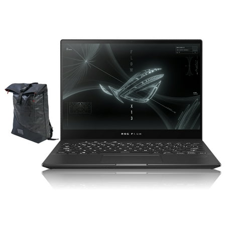 ASUS ROG Flow X13 GV301QE Gaming & Business Laptop (AMD Ryzen 9 5900HS 8-Core, 13.4" 120Hz Touch Wide UXGA (1920x1200), NVIDIA RTX 3050 Ti, 16GB RAM, Win 10 Pro) with Voyager Backpack