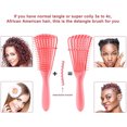 thumbnail image 2 of Peine para el cabello Cepillo desenredante para cabello natural Cepillo desenredante ajustable para Afro America Cabello ondulado y rizado Desenreda fácilmente el cabello largo seco y húmedo para herm, 2 of 8