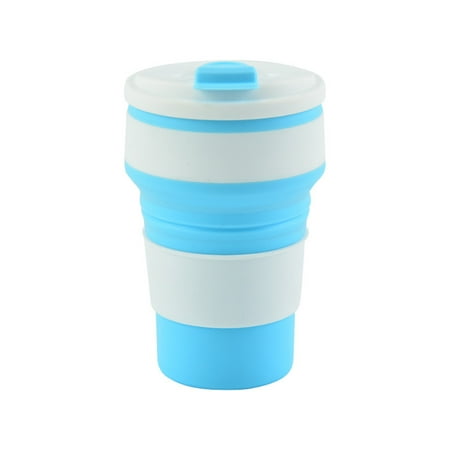 

Keebgyy Folding Water Cup Drinking Glass Cooking Utensils Cups With Lids Outdoor Environmental-Friendly Travel Coffee Handcup