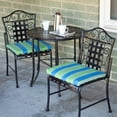 thumbnail image 4 of Pemberly Row 3 Piece Iron Patio Bistro Set in Black, 4 of 7
