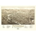 thumbnail image 2 of Norris 18x14 White Modern Wood Framed Museum Art Print Titled - Pittsfield New Hampshire - Norris 1884, 2 of 4