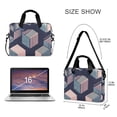 thumbnail image 3 of FORMRS 16" Laptop Bag Carrying Sleeve Case with Handle Travel Shoulder Briefcase, Dark Cubes, 3 of 8