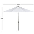 thumbnail image 5 of SAFAVIEH Outdoor Collection Ortega 9-Foot Tilt Crank Umbrella White, 5 of 7