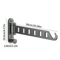 thumbnail image 5 of Laundry Drying Rack Wall Mounted Clothes Drying Rack Clothes Hanger White, 5 of 7