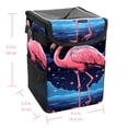 thumbnail image 5 of Flamingo Mini Trash Can Car Garbage Can Car Trash Can Foldable with Lid Leak-Proof Hanging Storage Bag, 5 of 6