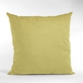 thumbnail image 5 of Plutus Yellow Solid Shiny Velvet Luxury Throw Pillow, 5 of 5