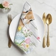 thumbnail image 2 of Easter Cloth Napkins, Rustic Spring Bunny Eggs Botanical Grey Wooden Washable and Reusable Dinner Napkins Set of 4, Table Napkin for Kitchen Party Birthday Wedding Hotel Housewarming 20"x20", 2 of 9