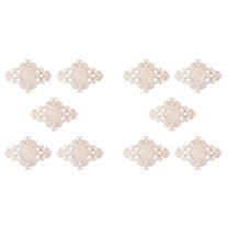 10X Lots Wood Carved Long Onlay Applique Unpainted Flower Walls Cabinets Door Decor Type:21X15cm
