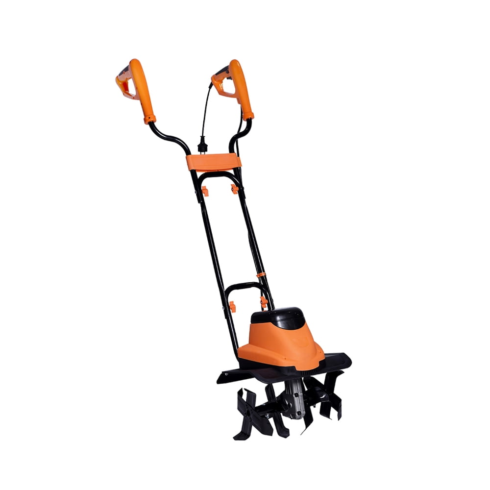 Powerful Electric Tiller 8Amp,15Inch,2Steel Blades with 380rpm,14