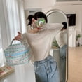 thumbnail image 2 of Bolsa de maquillaje fresca y encantadora con algodón de estilo rústico, bolsa de almacenamiento portátil de gran capacidad para el lavado y el dimensionamiento de la mujer., 2 of 6