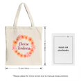 thumbnail image 3 of Stylish Canvas Tote Bag with Vibrant Orange and Pink Splash Design - Perfect for Shopping Travel and Parties, 3 of 4