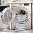 thumbnail image 2 of Outdoor Washable Miami Ivory & Blue 5' x 7' Area Rug, 2 of 9