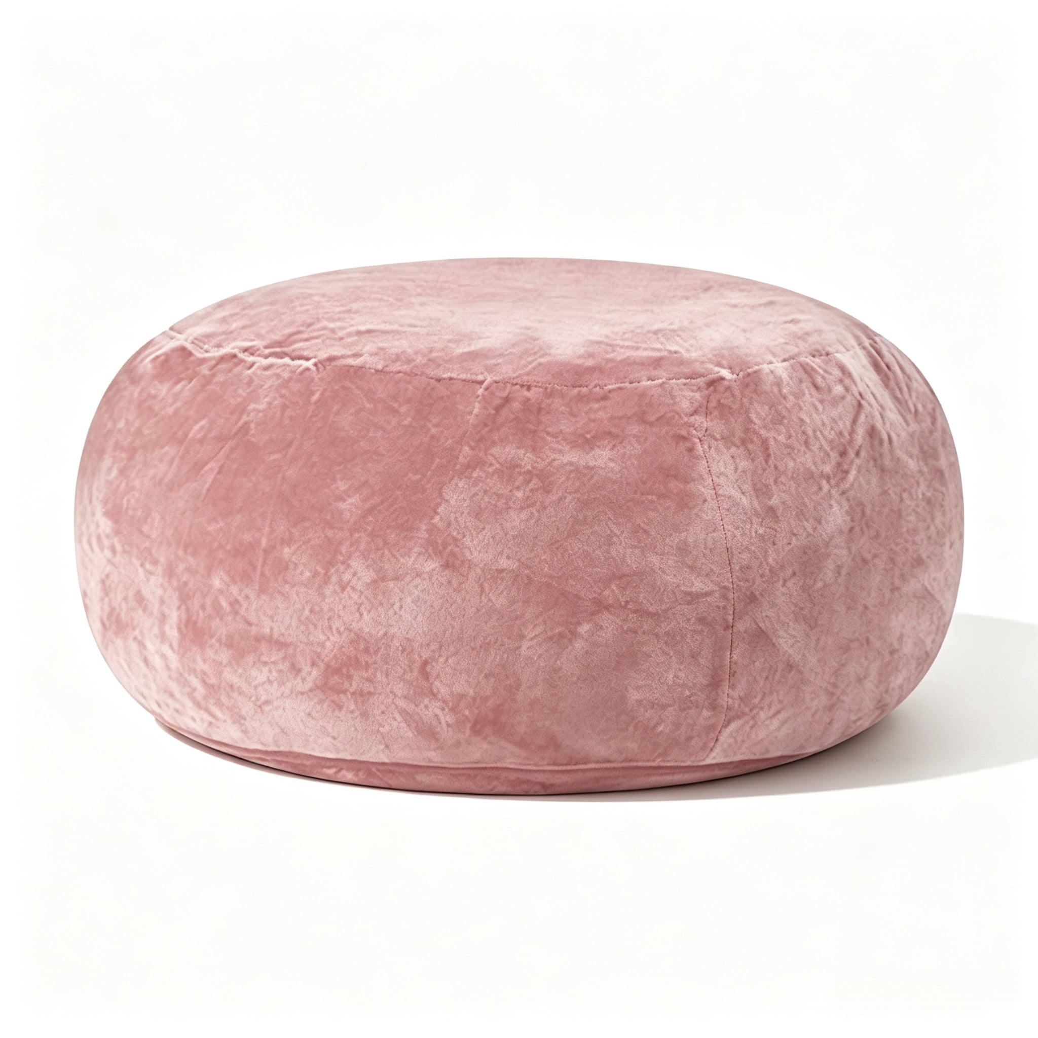 ShiKeyi 6FT Bean Bag Chairs for Adults & Teens, Memory Foam Filler Round Sofa Lounge Chair with Removable Washable Flannel Cover for Bedroom Dorm, Pink